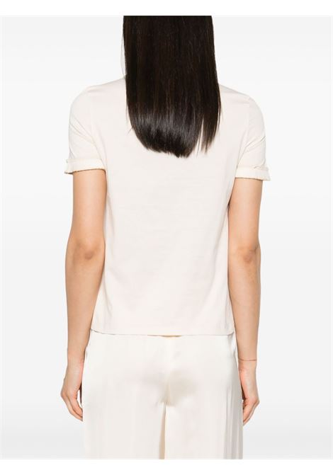 White pleat-detail T-shirt - women 'S MAXMARA | 2419971043600005